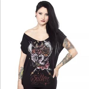 💀💀Sullen Clothing~ Art Collective STUDDED TEE💀
